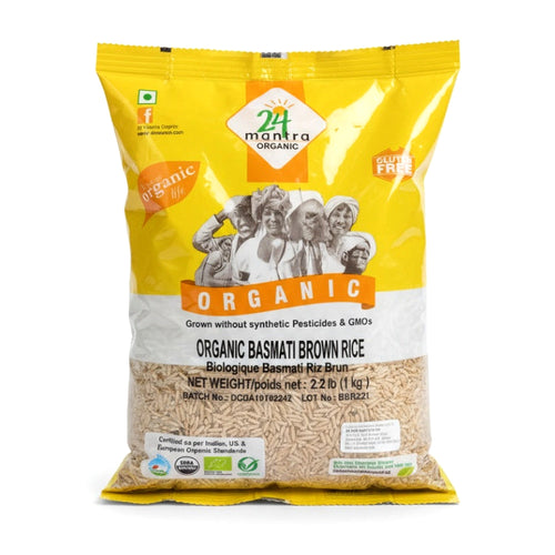 24 Organic Basmati Brown Rice 1Kg - Rice & Flours - Buy Online at Thurga Grocery
