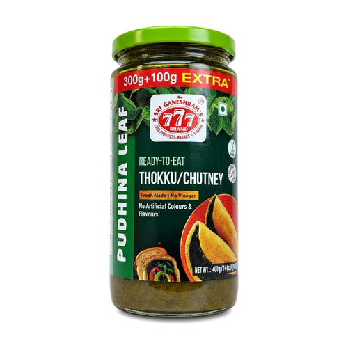 777 Pudhina Leaf Thokku 400G - Condiments & Pickles - Buy Online at Thurga Grocery