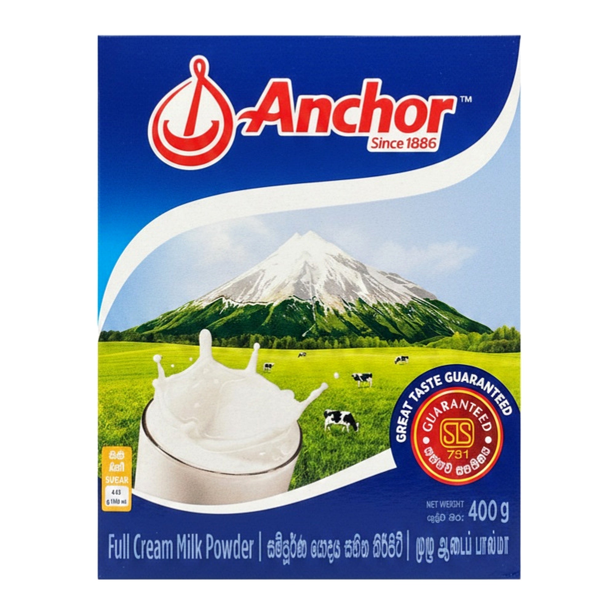 ANCHOR FULL CREAM MILK POWDER 400G