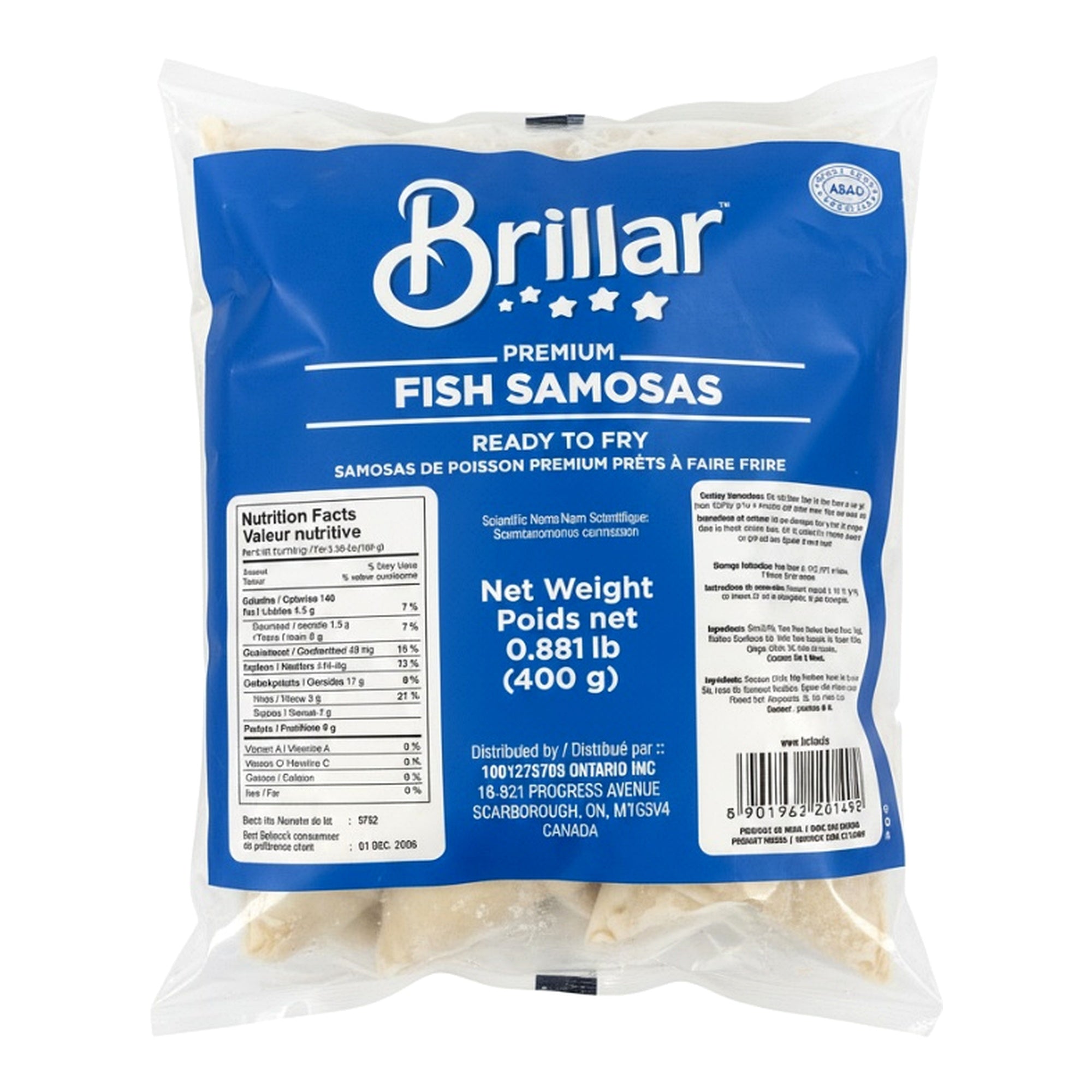 BRILLAR FISH SAMOSAS 400G