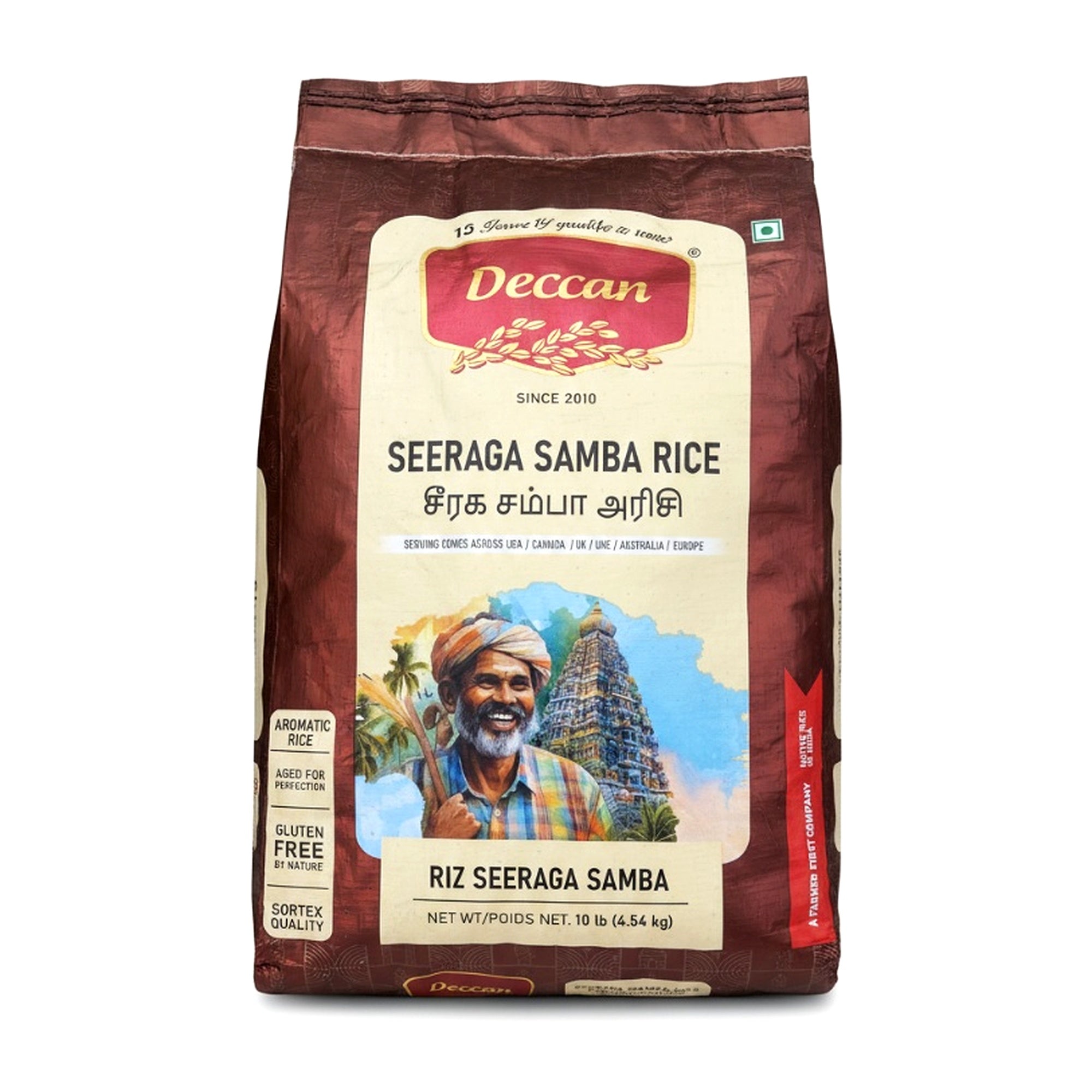 Deccan Seeraga Samba Rice 10Lbs - Rice & Flours - Buy Online at Thurga Grocery