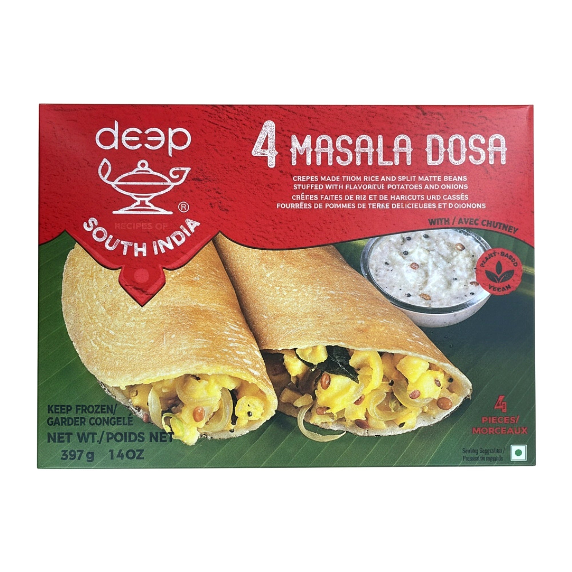 Deep Masala Dosa 397G - Frozen - Buy Online at Thurga Grocery