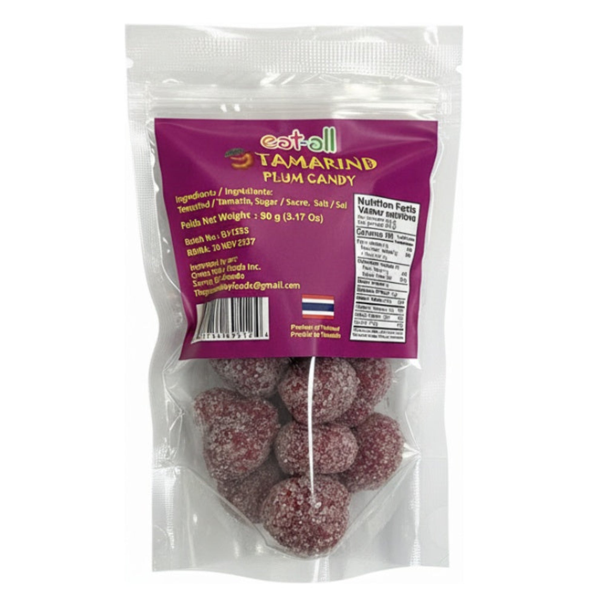 Eat All Tamarind Plum Candy 90g - Snacks & Sweets - Buy Online at Thurga Grocery