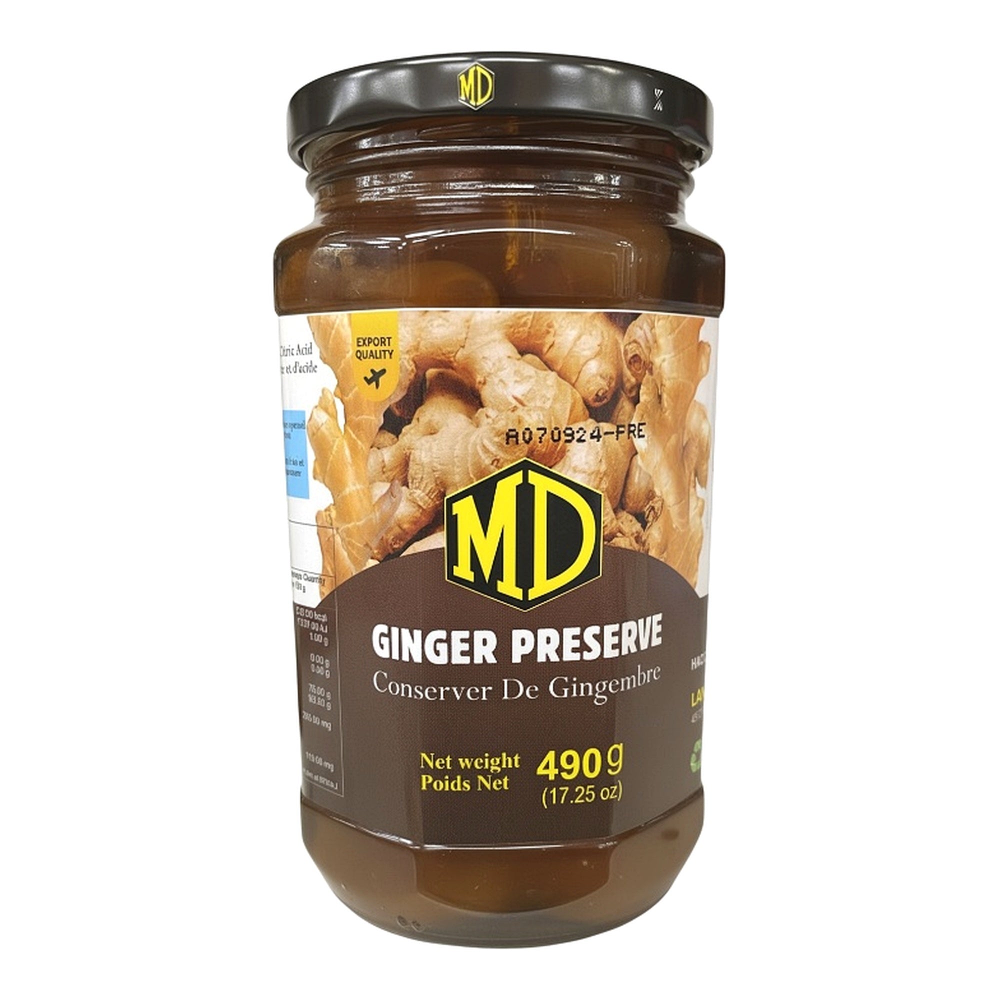 MD GINGER PRESERVE 490G