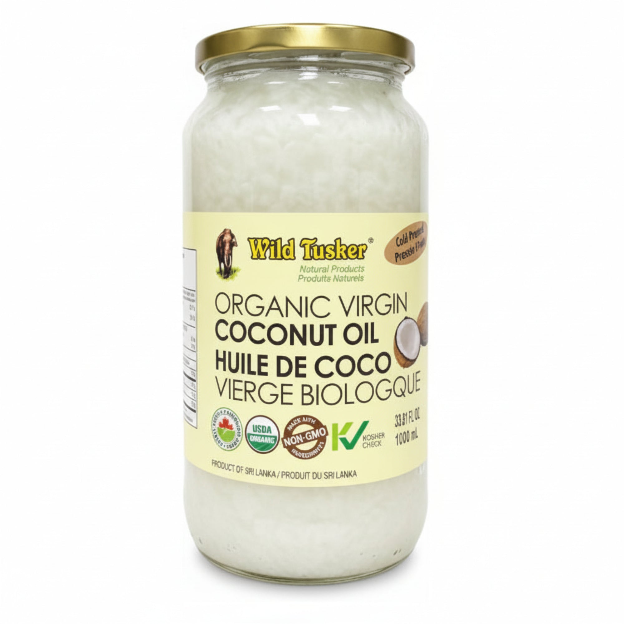 Wild Tusker Organic Virigin Coconut Oil 1l - Cooking Essential & Kitchen Appliance - Buy Online at Thurga Grocery