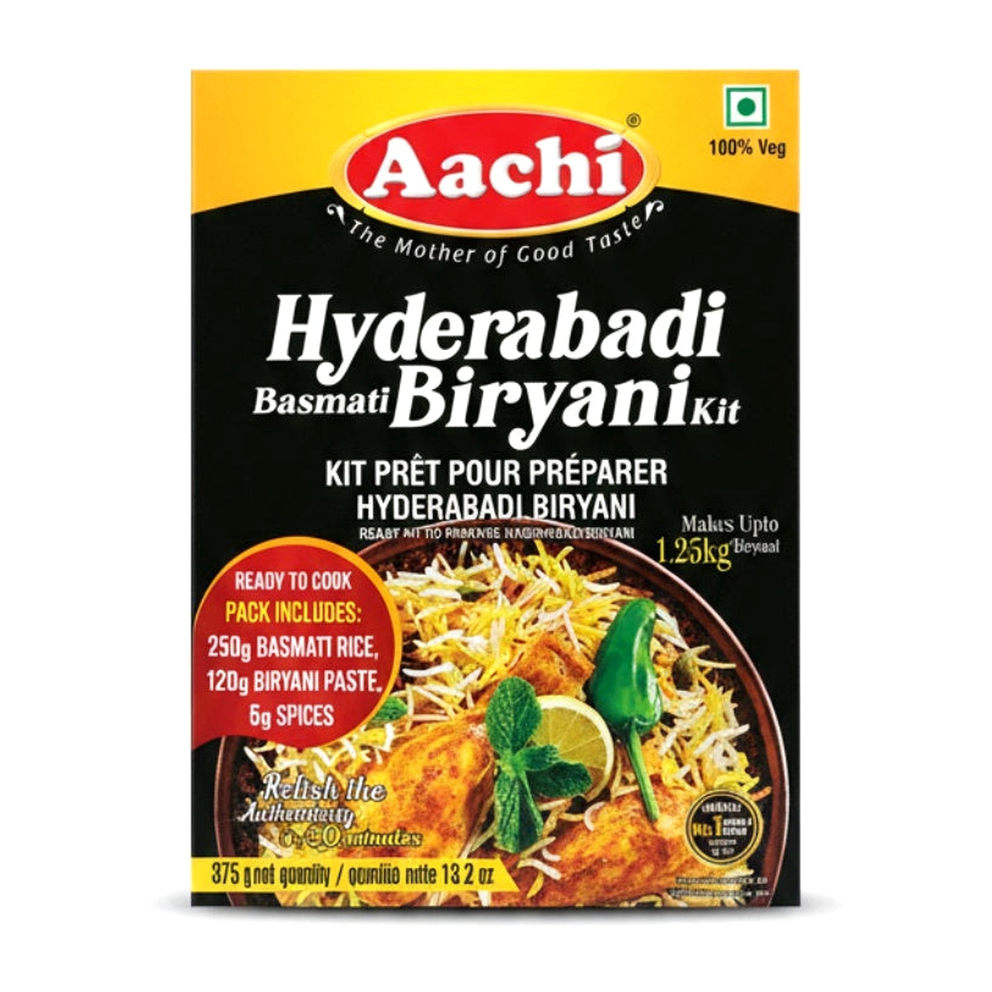 Aachi Hyd Biriyani Kit 375G - Spices & Curry Powder - Buy Online at Thurga Grocery