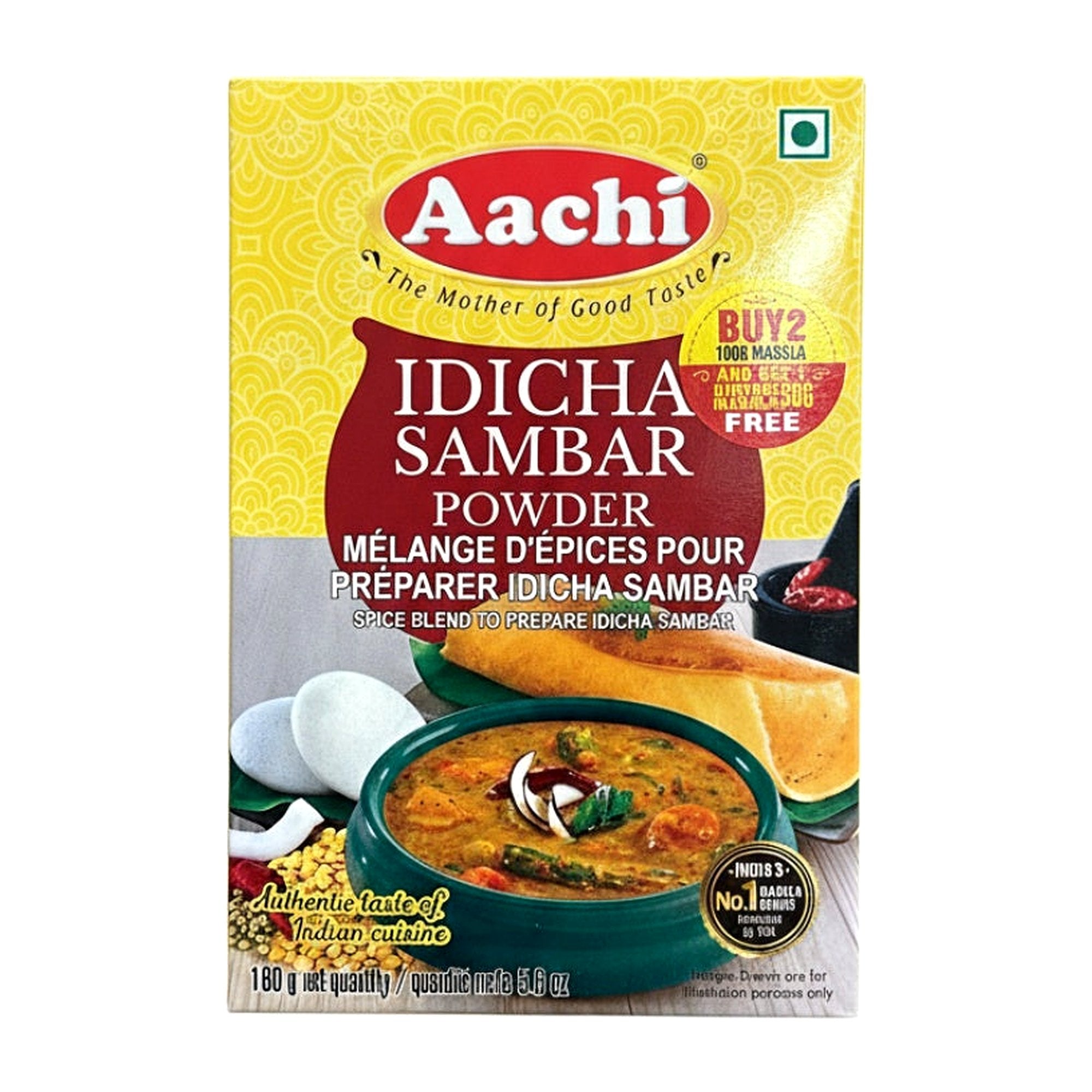 Aachi Idicha Sambar 160G - Spices & Curry Powder - Buy Online at Thurga Grocery