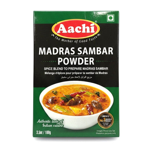 Aachi Madrass Sambar Pwdr 100G - Spices & Curry Powder - Buy Online at Thurga Grocery