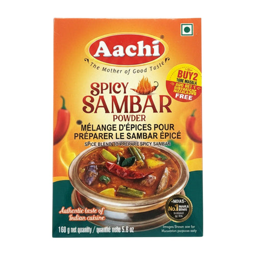Aachi Spicy Sambar Pwdr 160G - Spices & Curry Powder - Buy Online at Thurga Grocery