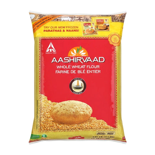Aashirvaad Whole Wheat 20Lb - Rice & Flours - Buy Online at Thurga Grocery