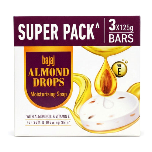 Bajaj Almond Drops Moisturising Soap 3 Pack - Personal Care - Buy Online at Thurga Grocery