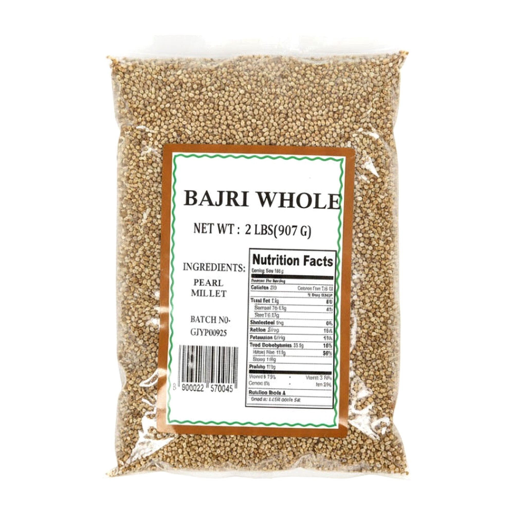 Bajri Whole Pearl Millet 2Lb - Rice & Flours - Buy Online at Thurga Grocery