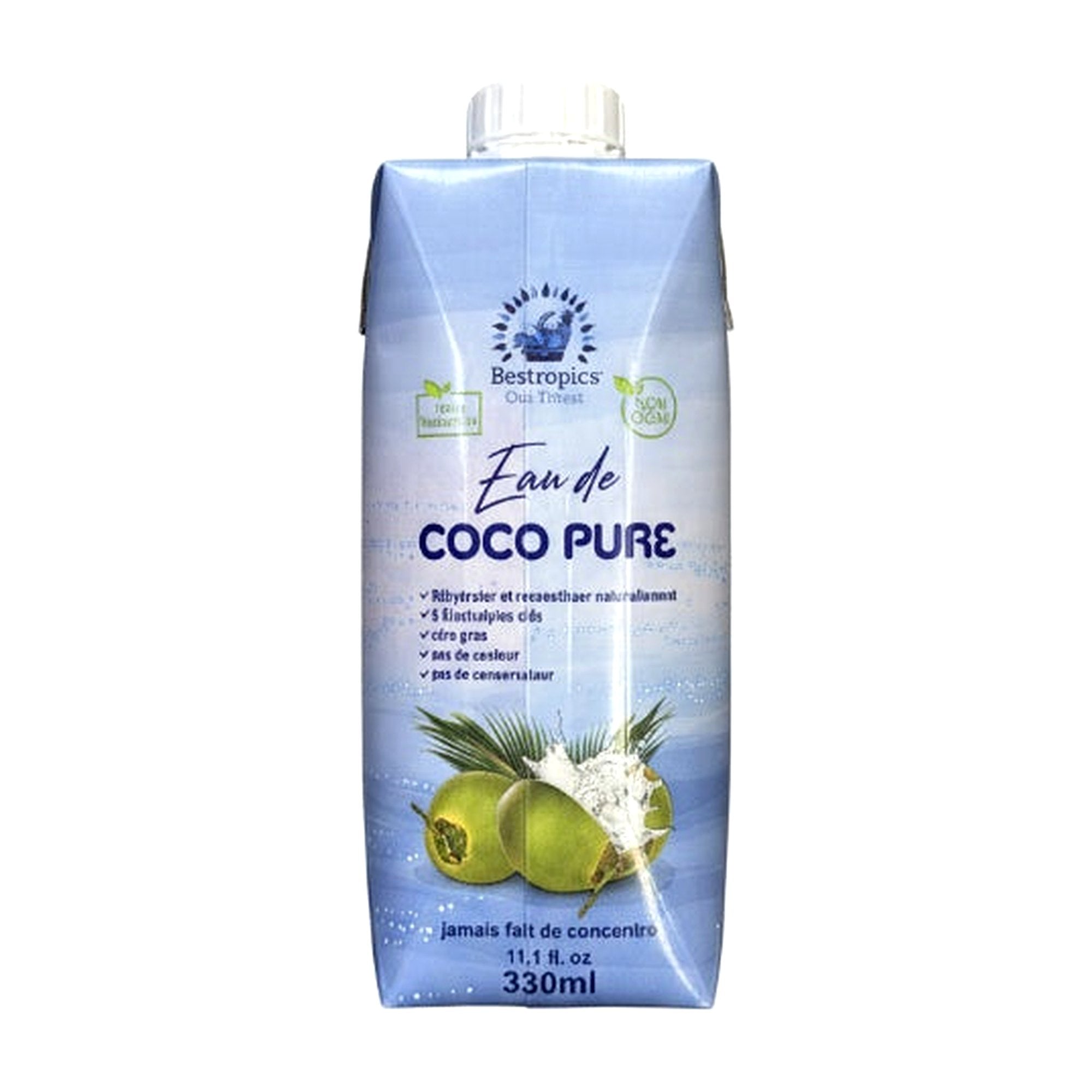 Bestropics Pure Coconut Water 330Ml - Drinks - Buy Online at Thurga Grocery