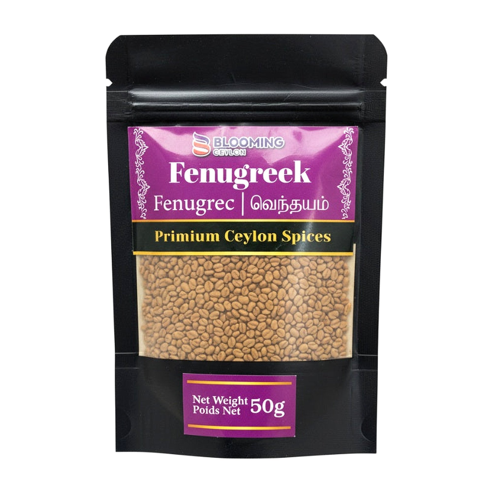 Blooming Ceylon Fenugreek 50G - Spices & Curry Powder - Buy Online at Thurga Grocery