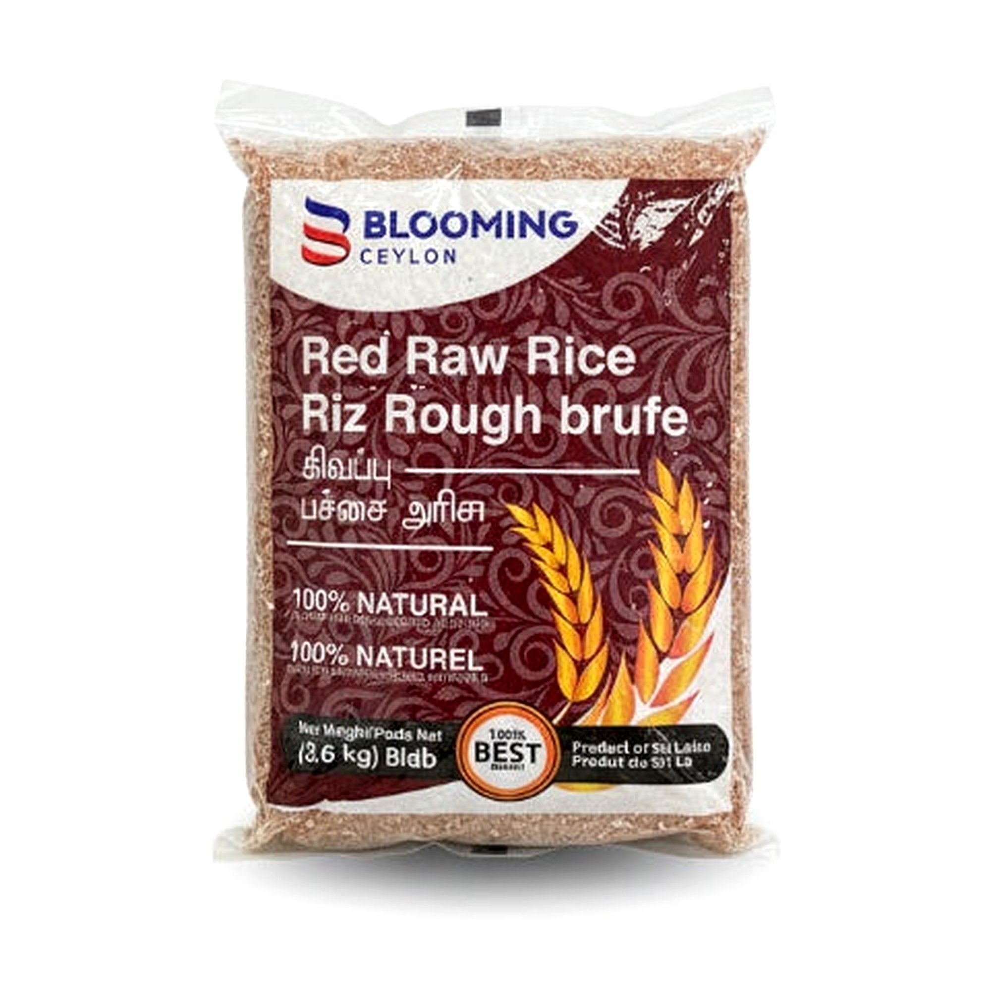 Blooming Ceylon Red Raw Rice 8Lb - Rice & Flours - Buy Online at Thurga Grocery