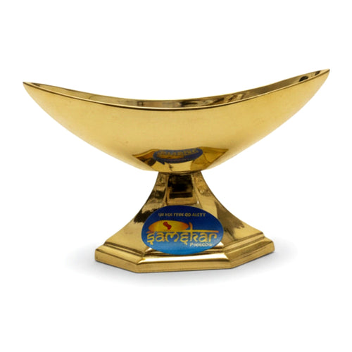 Brass Aarti Diya Stand - Cooking Essential & Kitchen Appliance - Buy Online at Thurga Grocery