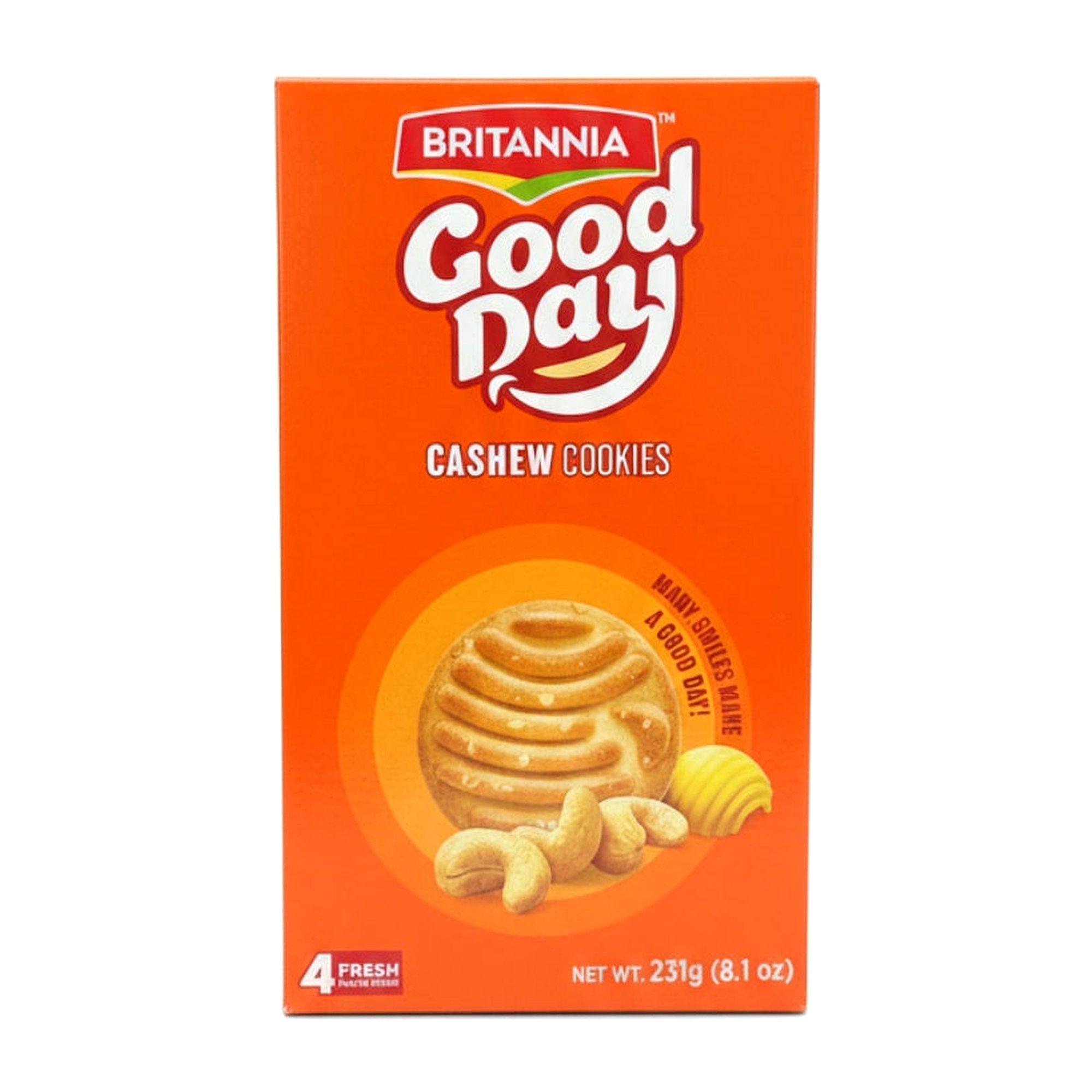 Britannia Good Day Cashew Cookies 231G - Ready to Eat Foods - Buy Online at Thurga Grocery