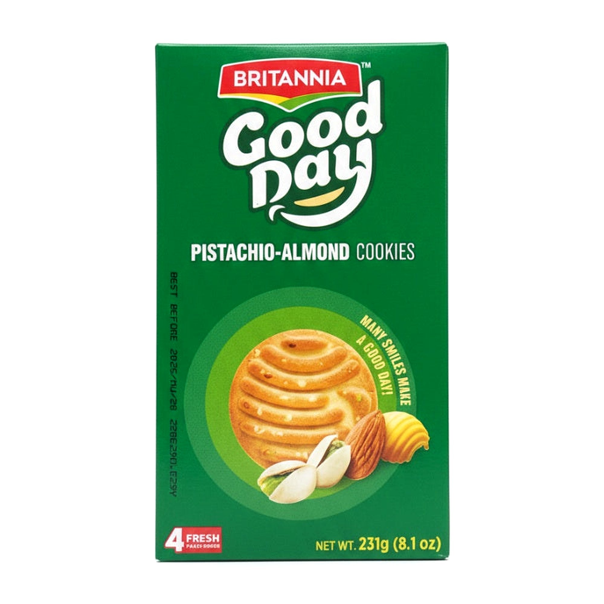 Britannia Good Day Pistachio-Almond Cookies 231G - Ready to Eat Foods - Buy Online at Thurga Grocery