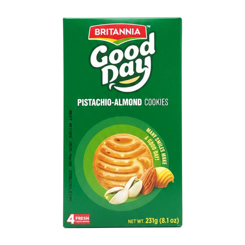 Britannia Good Day Pistachio-Almond Cookies 231G - Ready to Eat Foods - Buy Online at Thurga Grocery