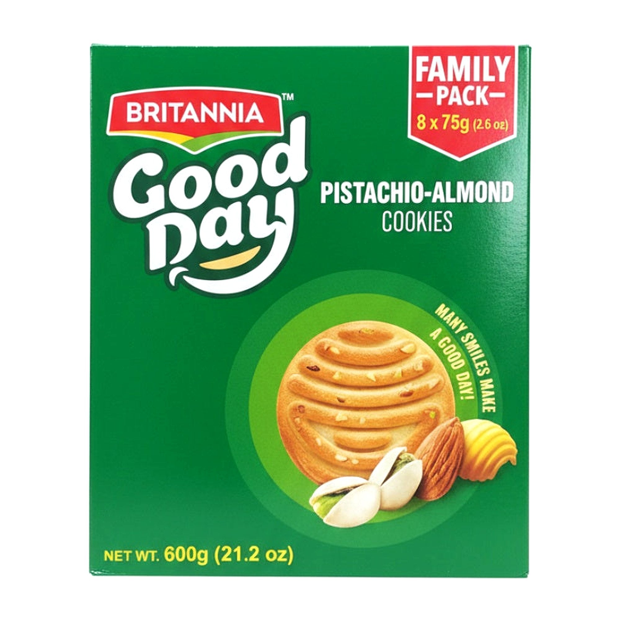 Britannia Pistachio-Almond Cookies 600G - Ready to Eat Foods - Buy Online at Thurga Grocery