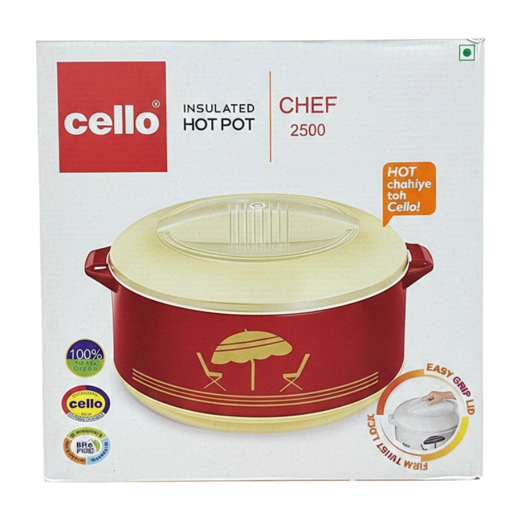 Cello Insulated Hot Pot Chef 2500 - Cooking Essential & Kitchen Appliance - Buy Online at Thurga Grocery