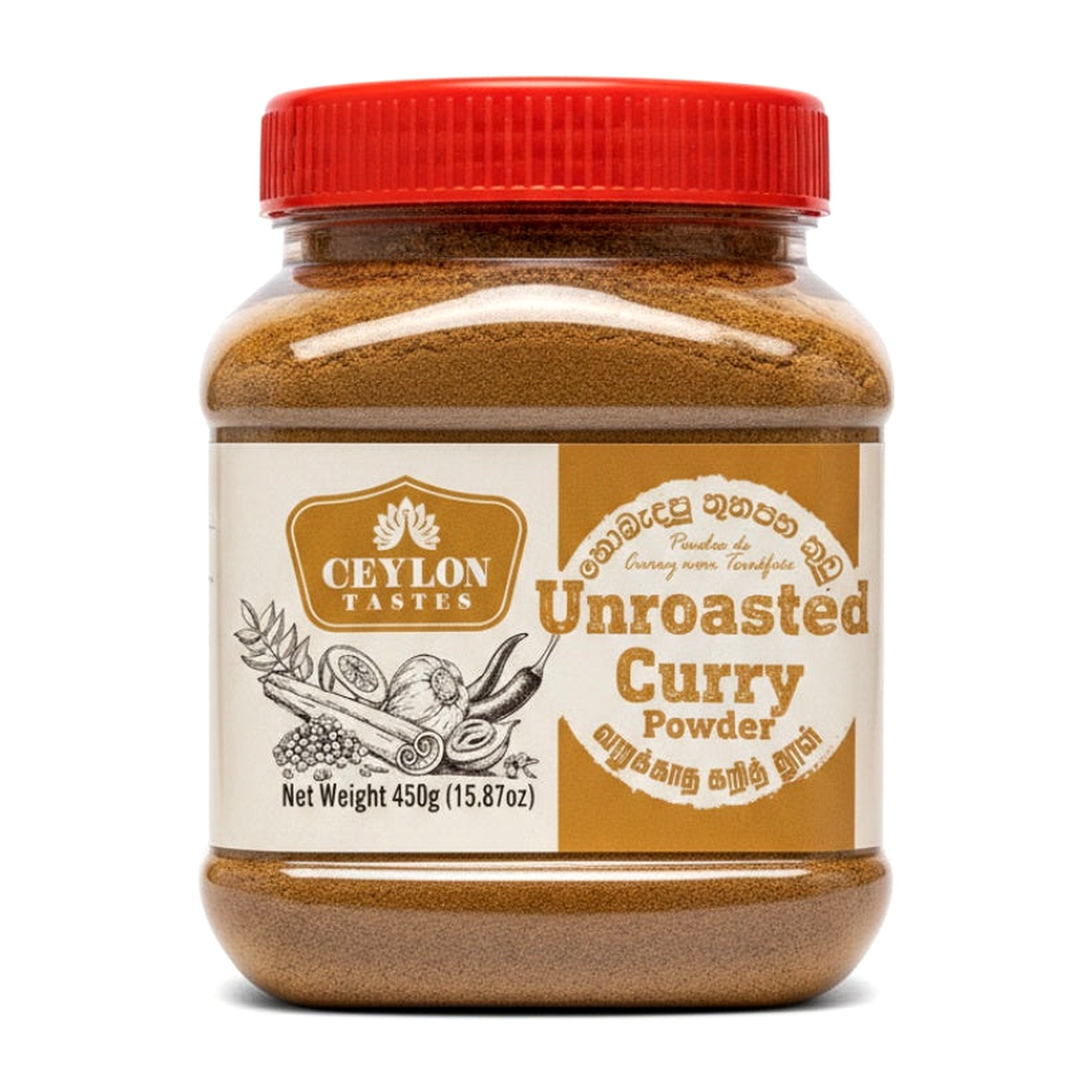 Ceylon Unroasted Curry Pwdr 450G - Spices & Curry Powder - Buy Online at Thurga Grocery