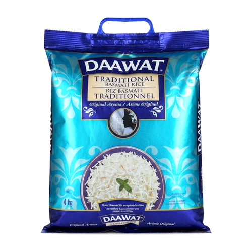 Daawat Traditional Basmati Rice 4Kg - Rice & Flours - Buy Online at Thurga Grocery
