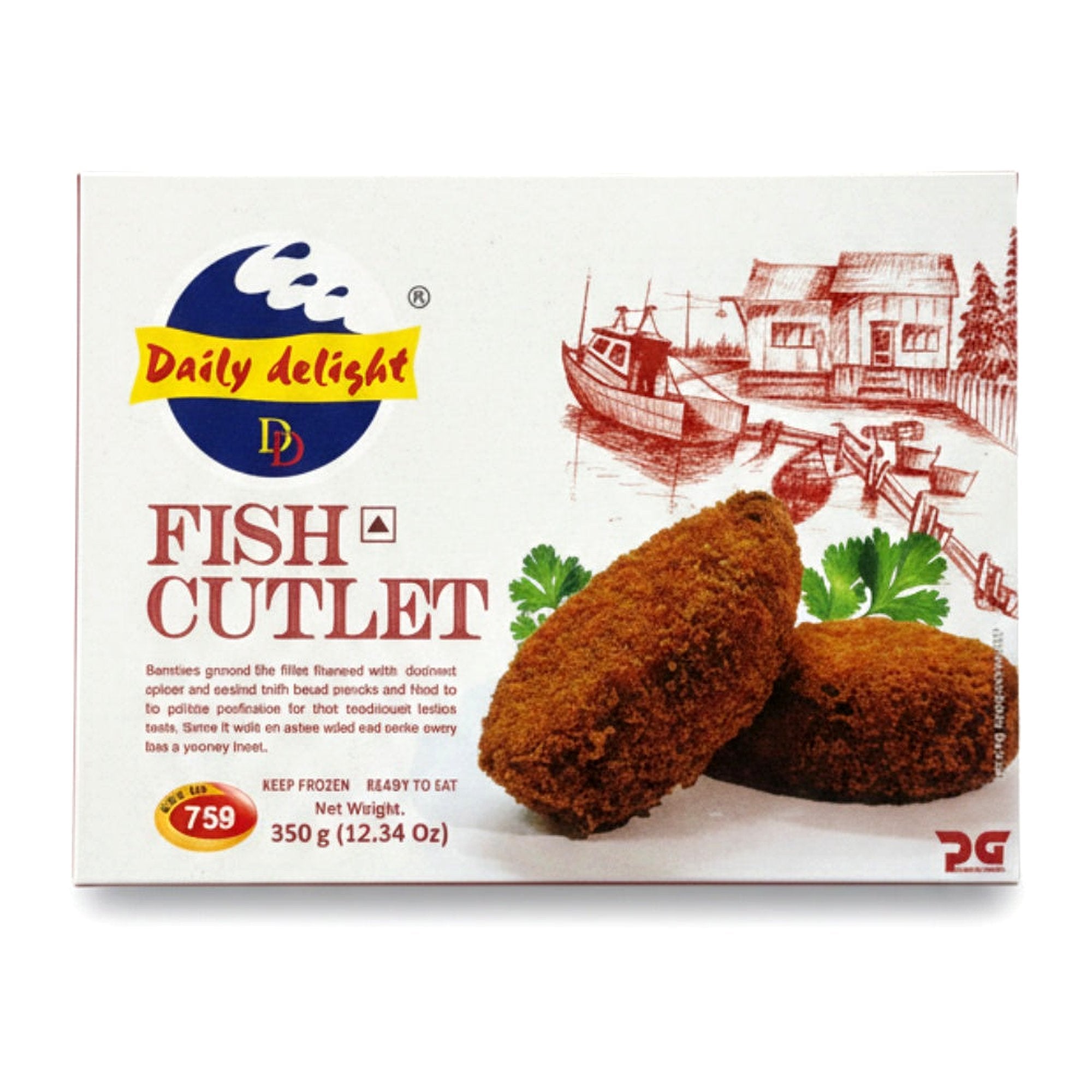 Daily Delight Fish Cutlet 350G - Frozen - Buy Online at Thurga Grocery
