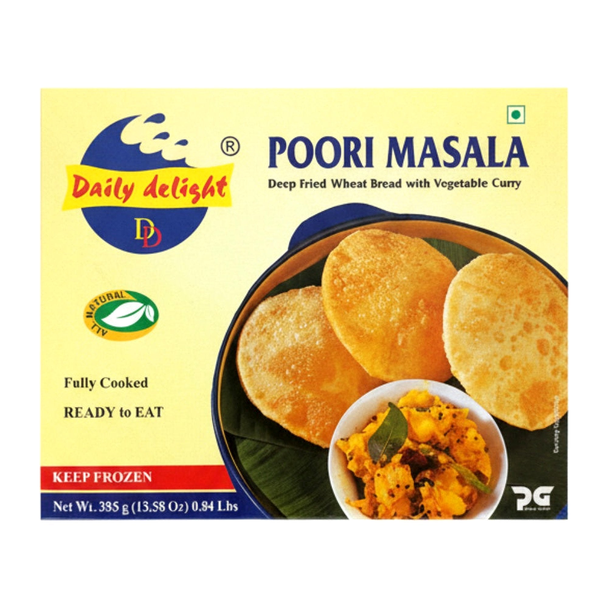 Daily Delight Poori Masala 385G - Frozen - Buy Online at Thurga Grocery