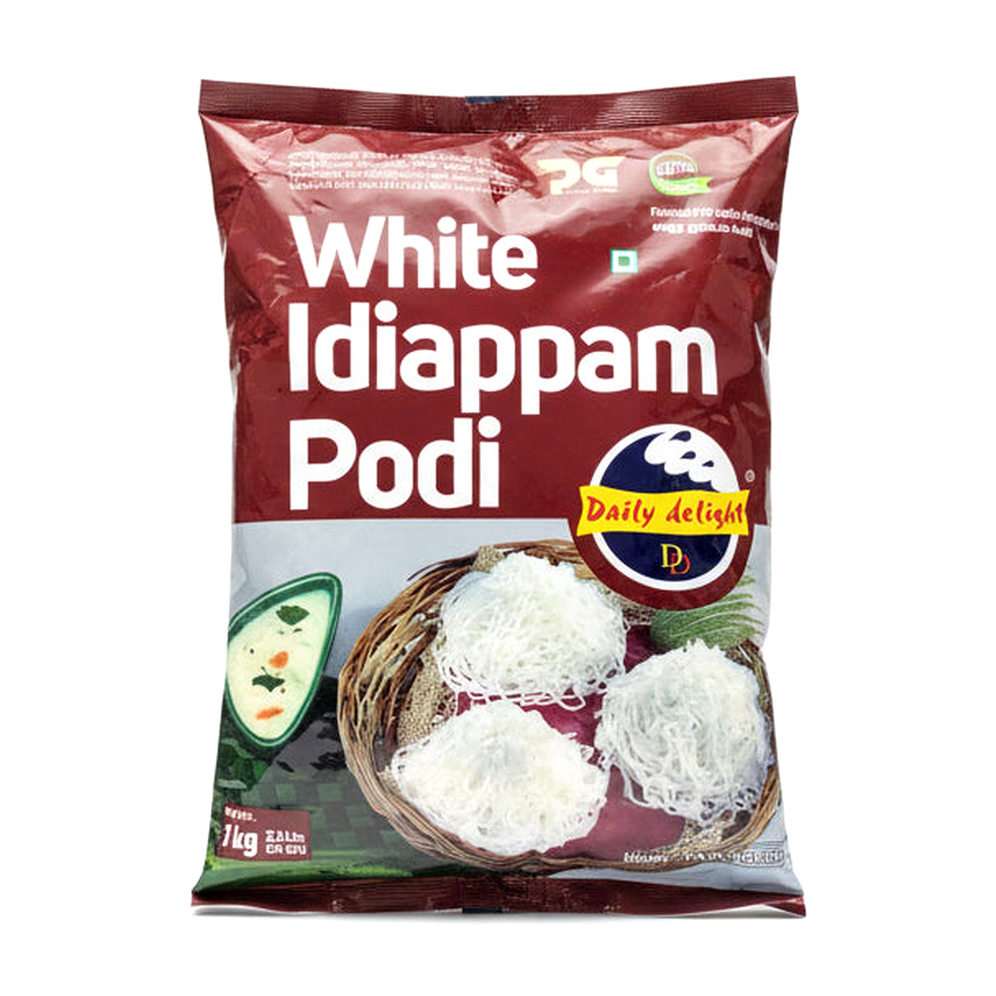 Daily Delight White Idiappam Podi 1Kg - Frozen - Buy Online at Thurga Grocery