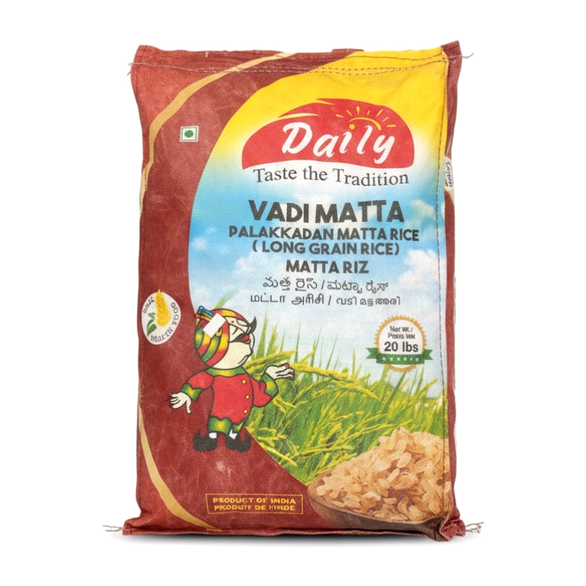 Daily Vadi Matta 20Lb - Rice & Flours - Buy Online at Thurga Grocery