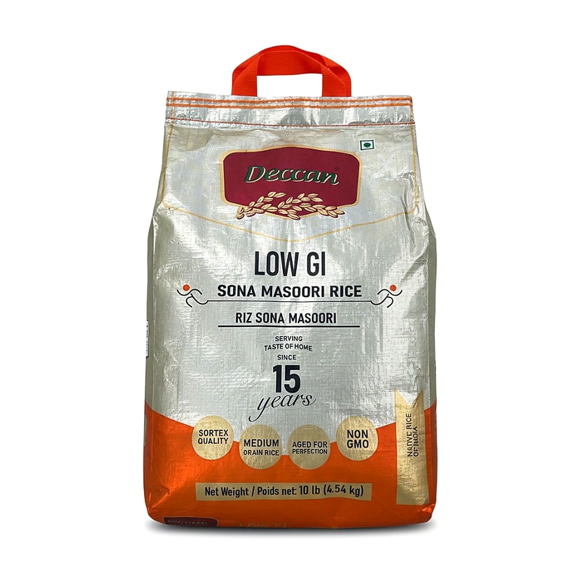 Deccan Low Gi Sona Masoori Rice 10lb - Rice & Flours - Buy Online at Thurga Grocery
