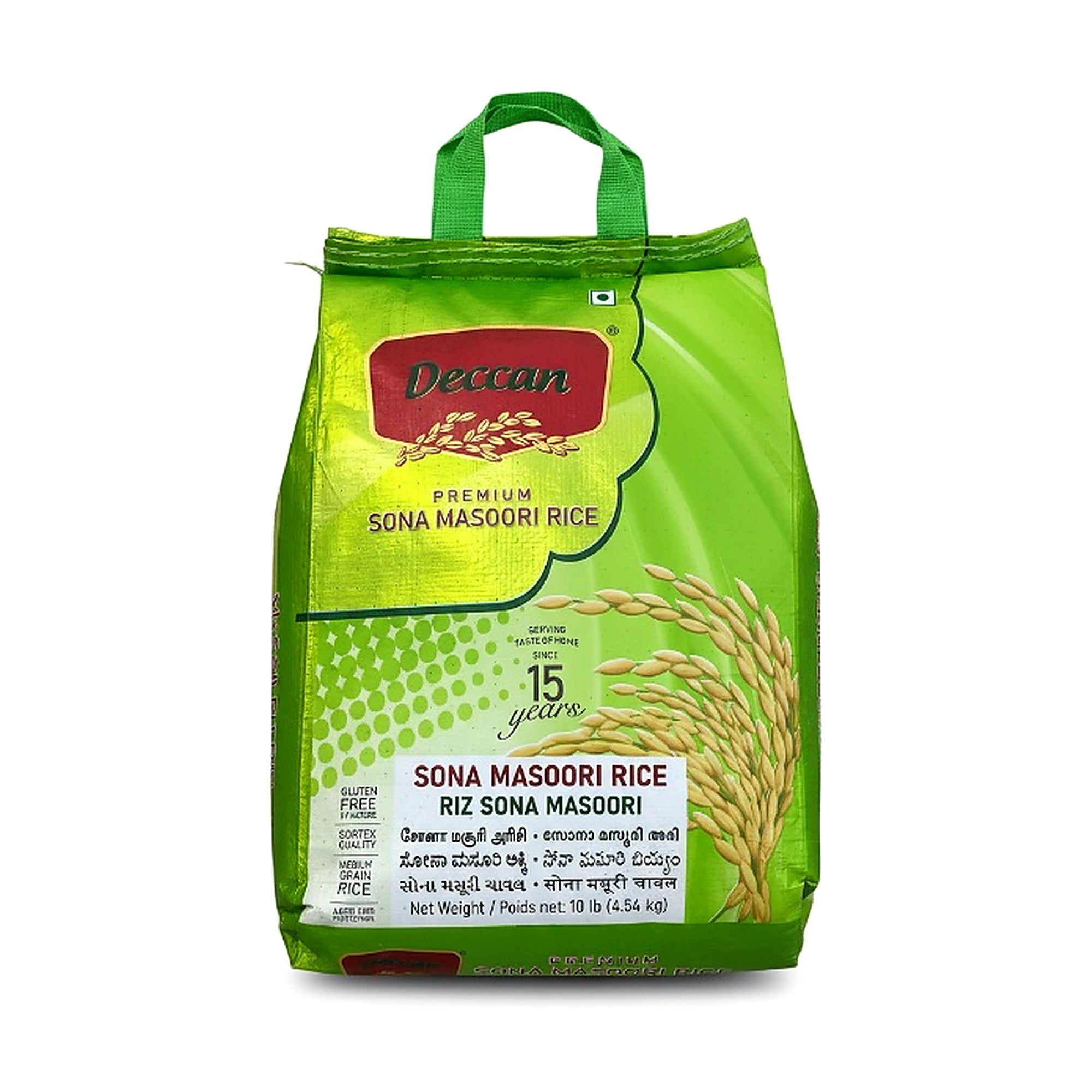 Deccan Sona Masoori 10lb - Rice & Flours - Buy Online at Thurga Grocery