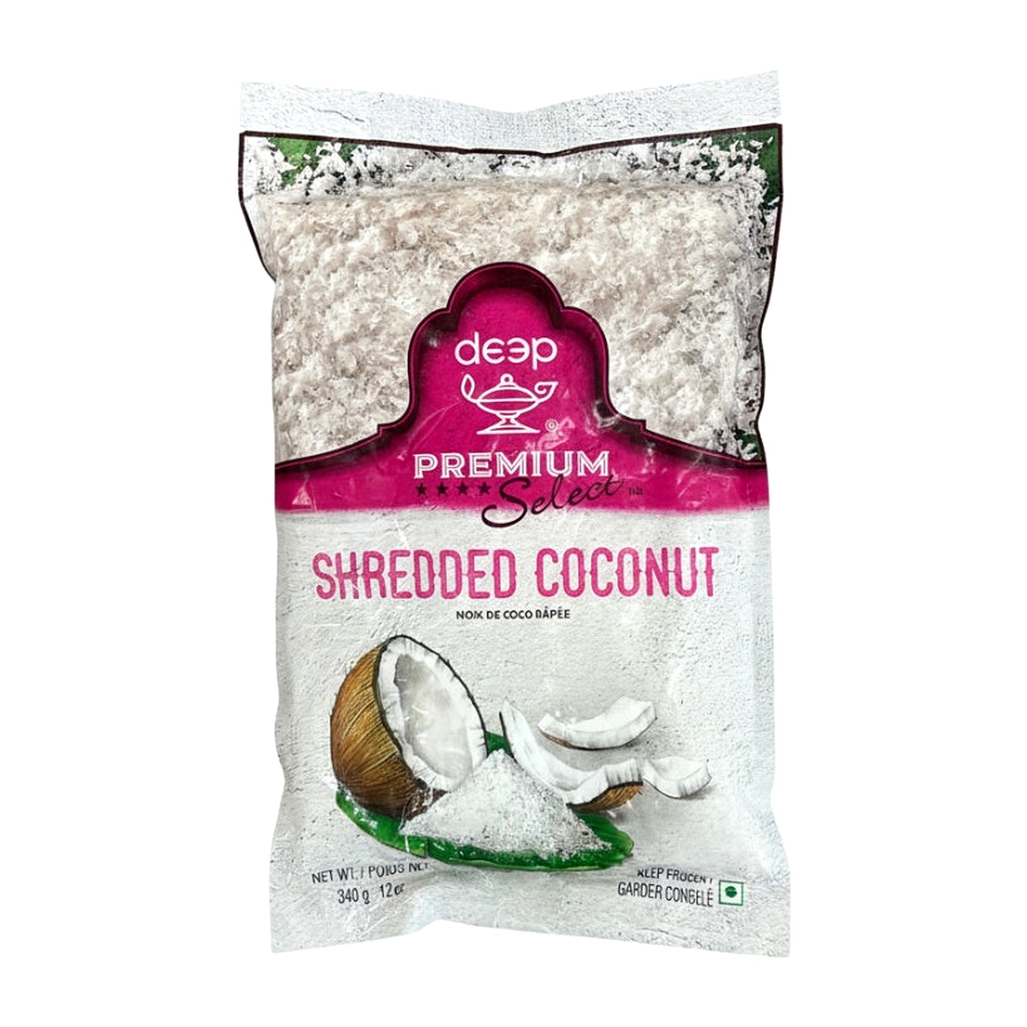 Deep Premium Shredded Coconut 340G - Cooking Essential & Kitchen Appliance, Frozen - Buy Online at Thurga Grocery