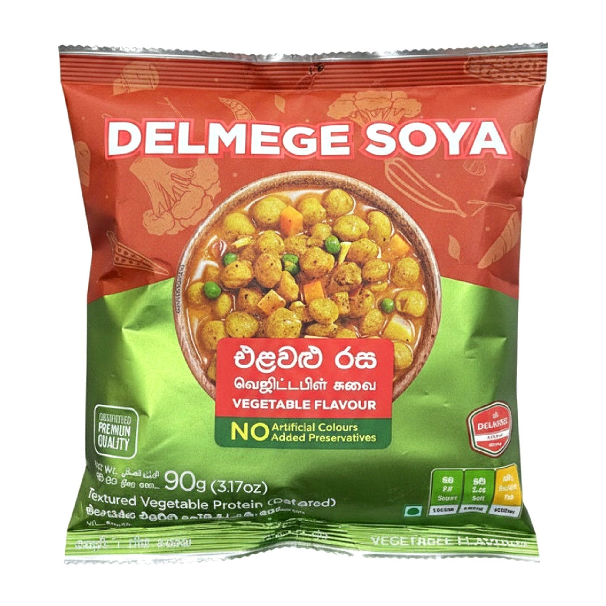 Delmege Soya Vegetable 90G - Dehydrated foods - Buy Online at Thurga Grocery