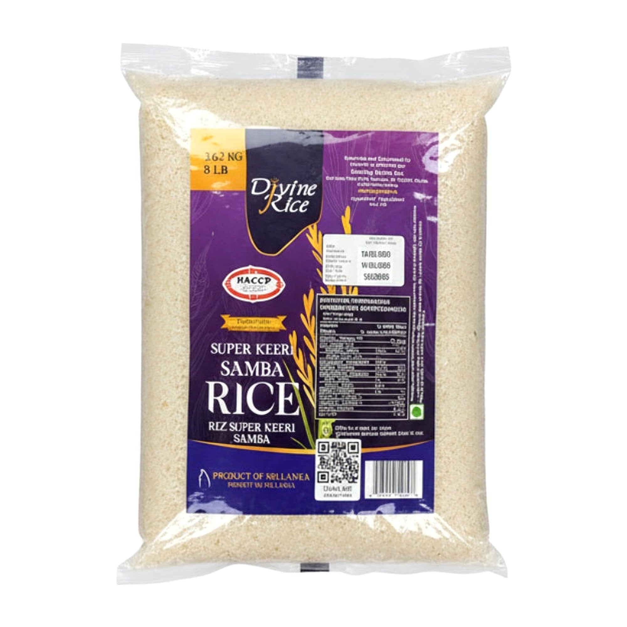 Divine Super Keeri Samba Rice 8Lb - Rice & Flours - Buy Online at Thurga Grocery