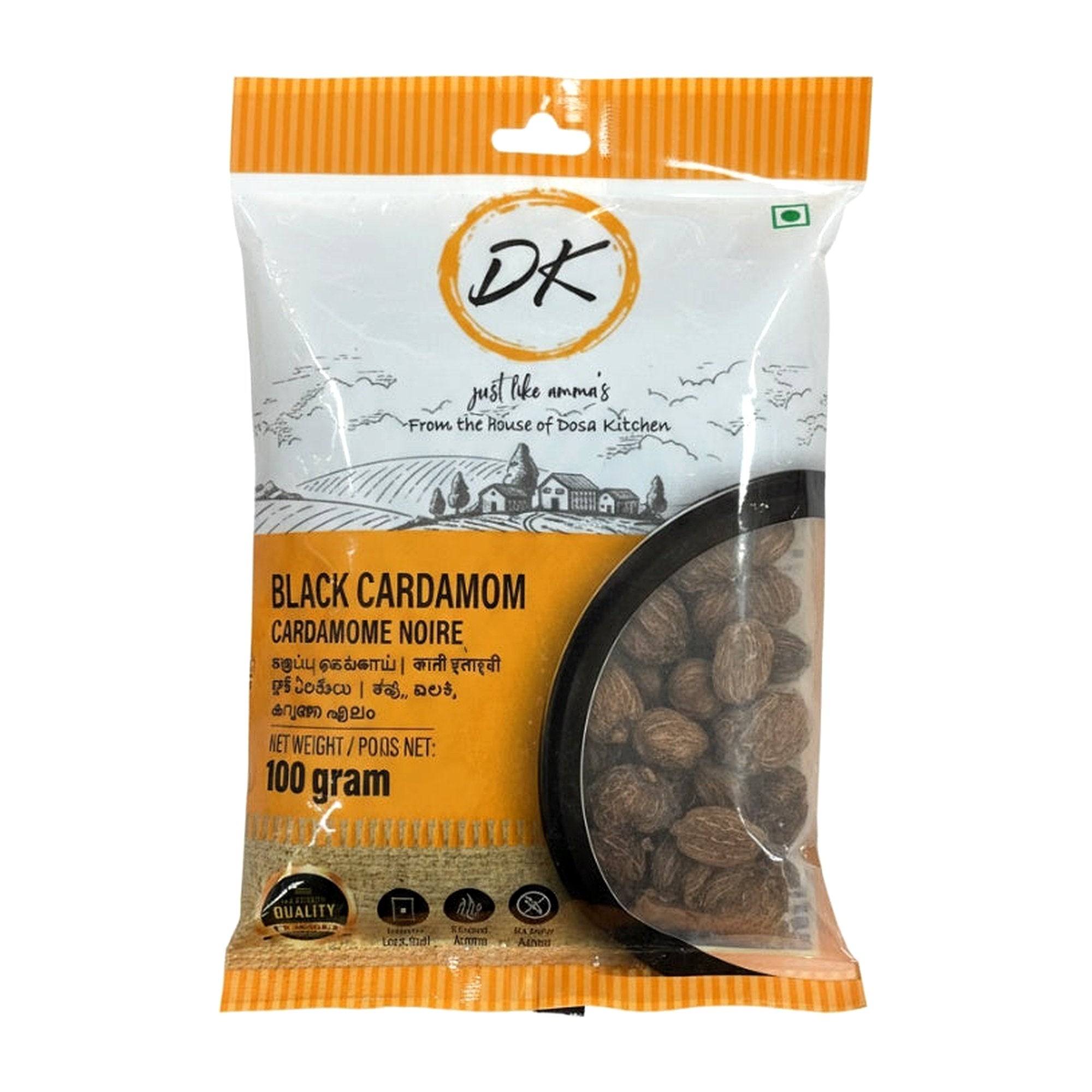 Dk Black Cardamom 100G - Spices & Curry Powder - Buy Online at Thurga Grocery
