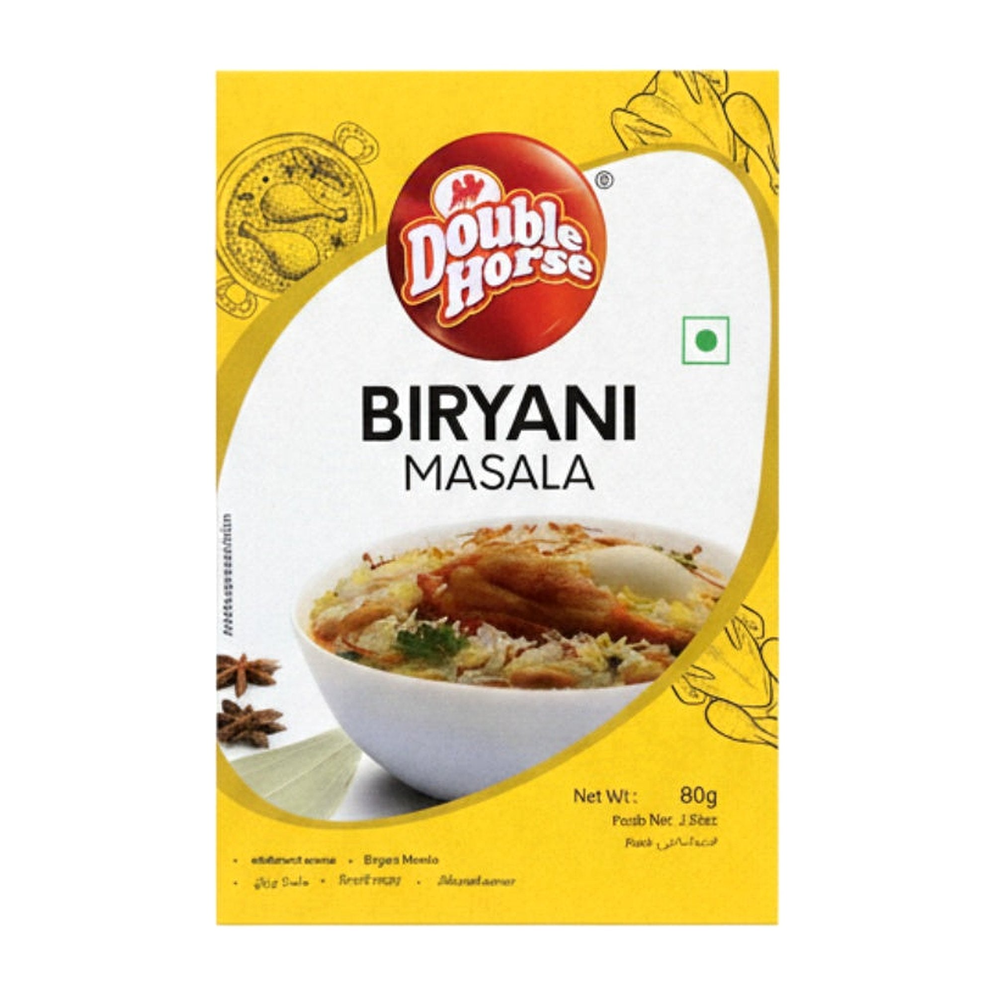 Double Horse Biriyani Msl 80G - Spices & Curry Powder - Buy Online at Thurga Grocery
