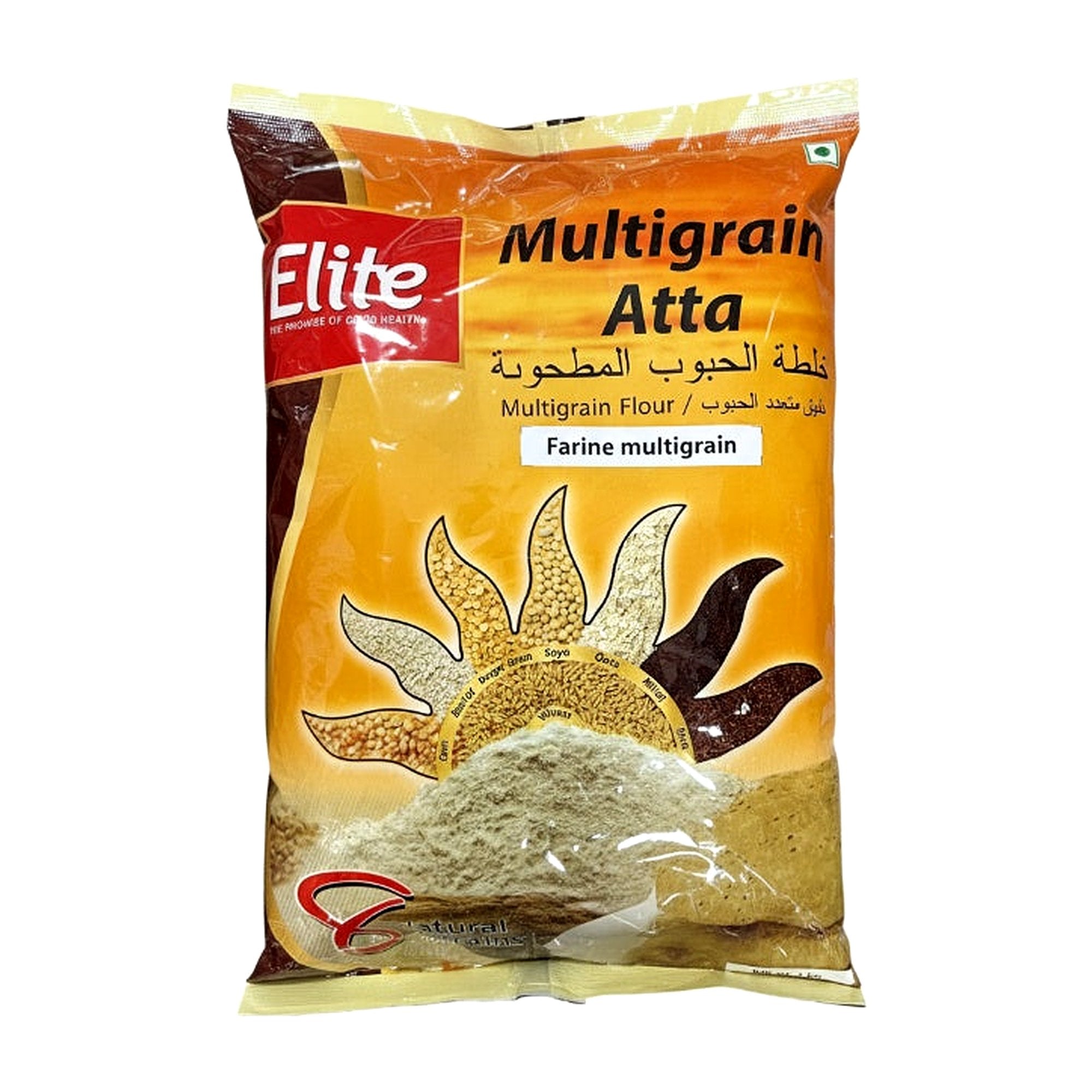 Elite Multigrain Atta 1Kg - Rice & Flours - Buy Online at Thurga Grocery