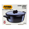 Futura Hard Anodised Cook & Serve Bowl 3L - Cooking Essential & Kitchen Appliance - Buy Online at Thurga Grocery