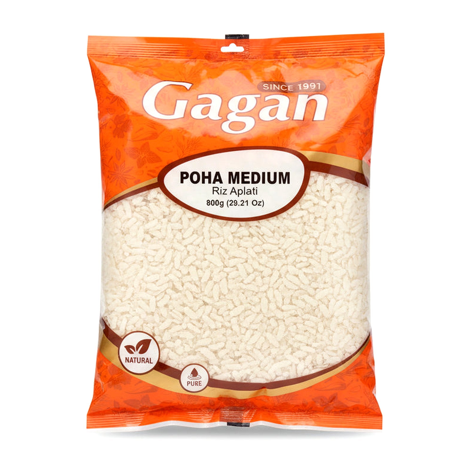 Gagan Poha Medium 800G - Rice & Flours - Buy Online at Thurga Grocery
