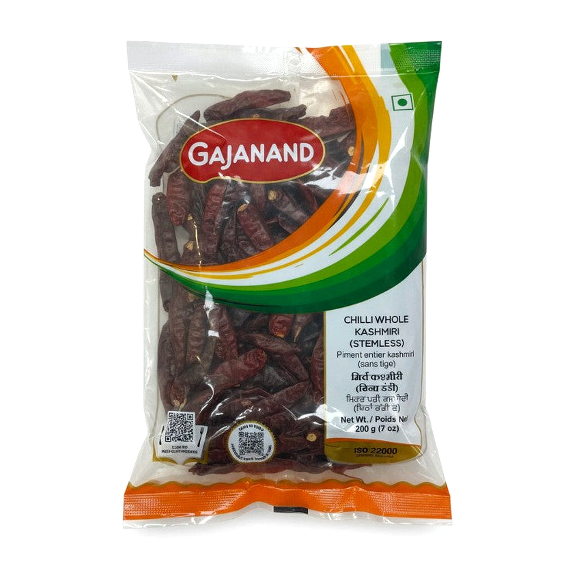 GAJANAND CHILLI WHOLE KASHMIRI 200G
