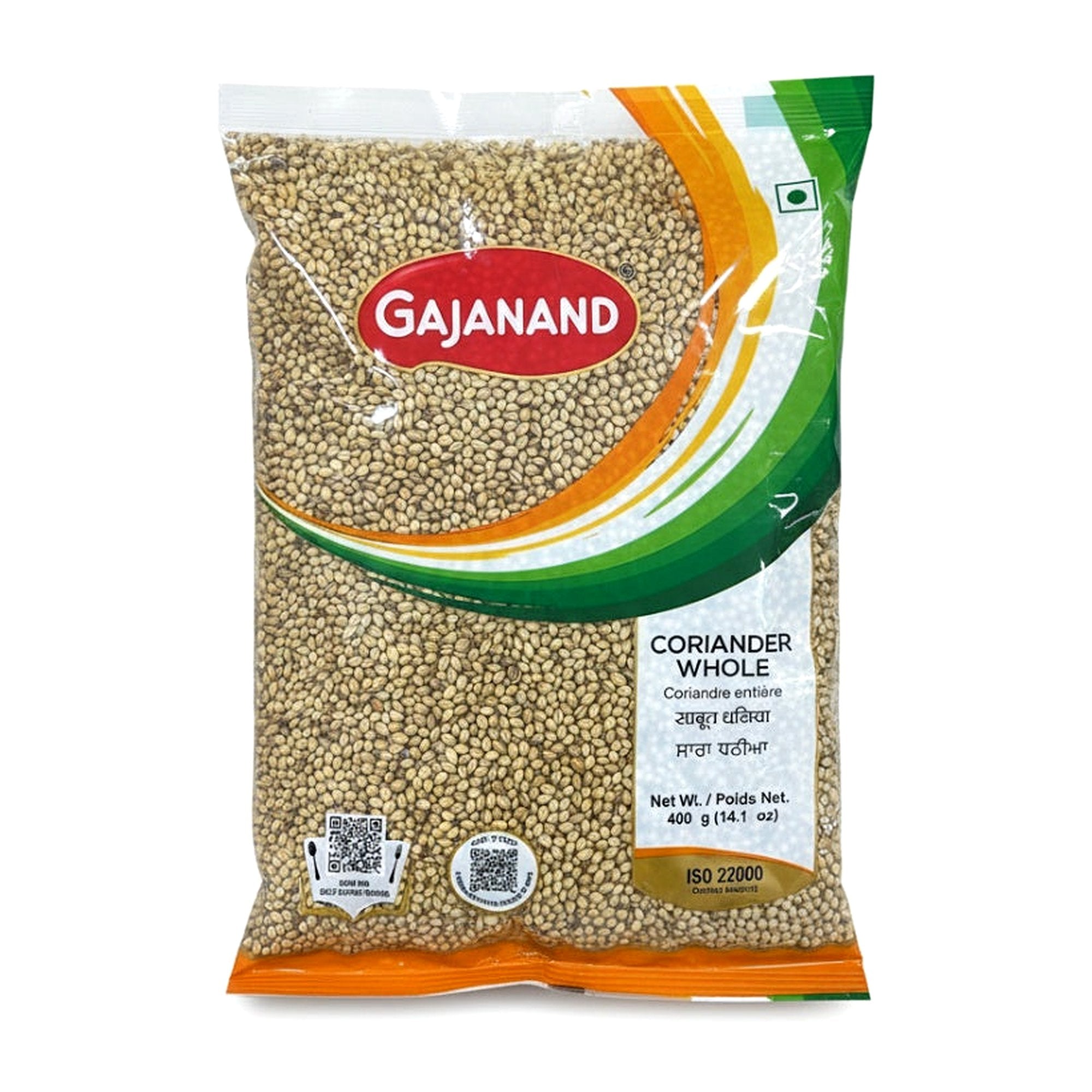 Gajanand Coriander Whole 400G - Spices & Curry Powder - Buy Online at Thurga Grocery