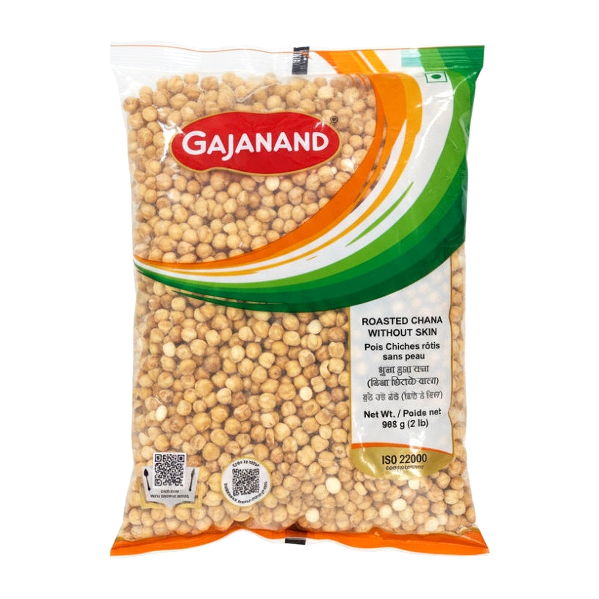 Gajanand Roasted Chana Without Skin 2Lb - Dehydrated foods - Buy Online at Thurga Grocery