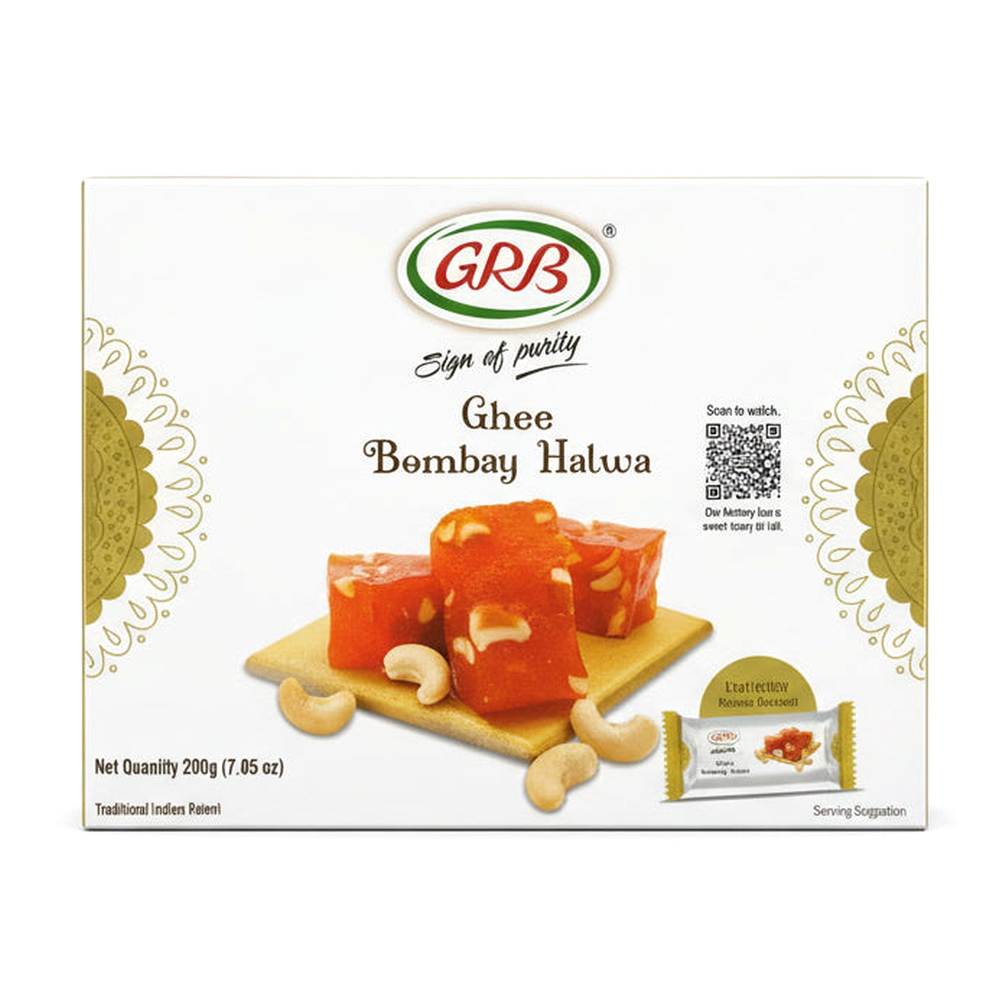 Grb Ghee Bombay Halwa 200G - Ready to Eat Foods - Buy Online at Thurga Grocery