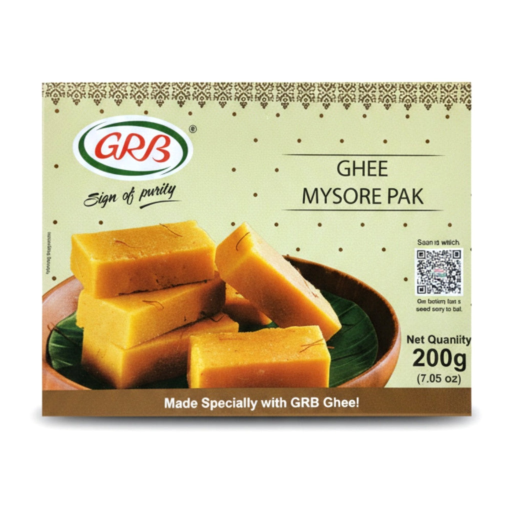 Grb Ghee Mysore Pak 200G - Ready to Eat Foods - Buy Online at Thurga Grocery