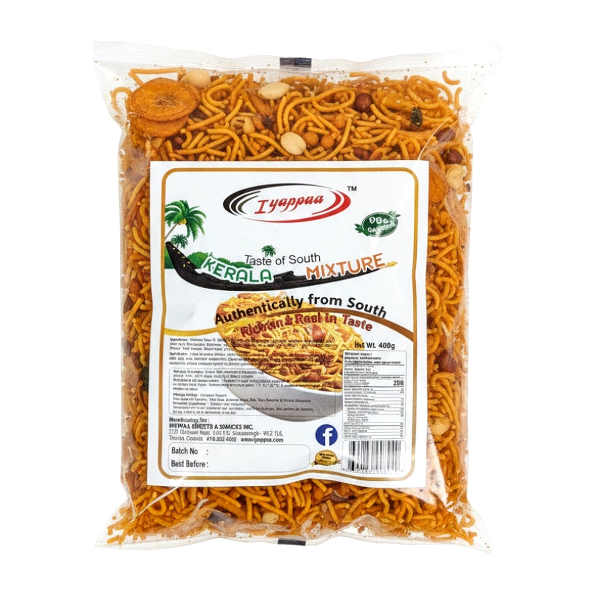 Iyappaa Kerala Mixture 400G - Ready to Eat Foods - Buy Online at Thurga Grocery