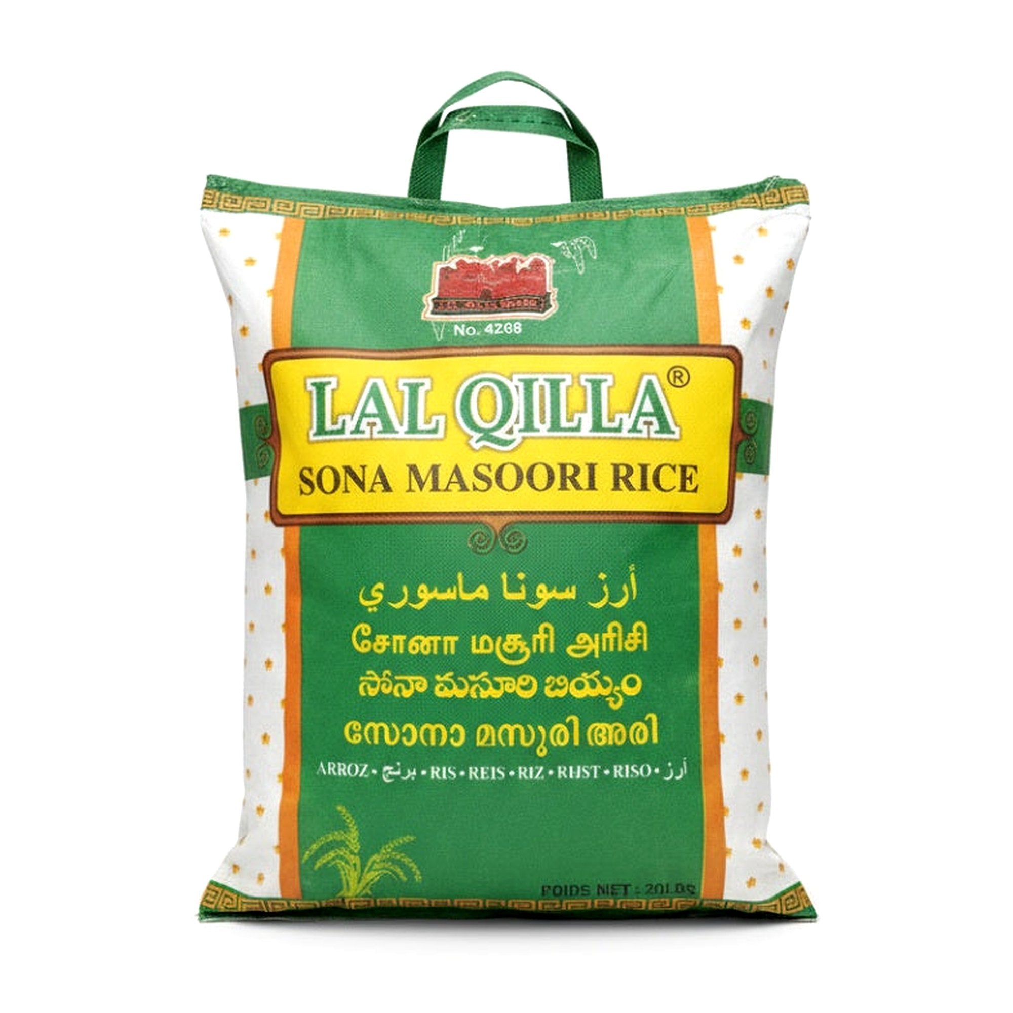 Lal Qilla Sona Masoori Rice 20Lb - Rice & Flours - Buy Online at Thurga Grocery