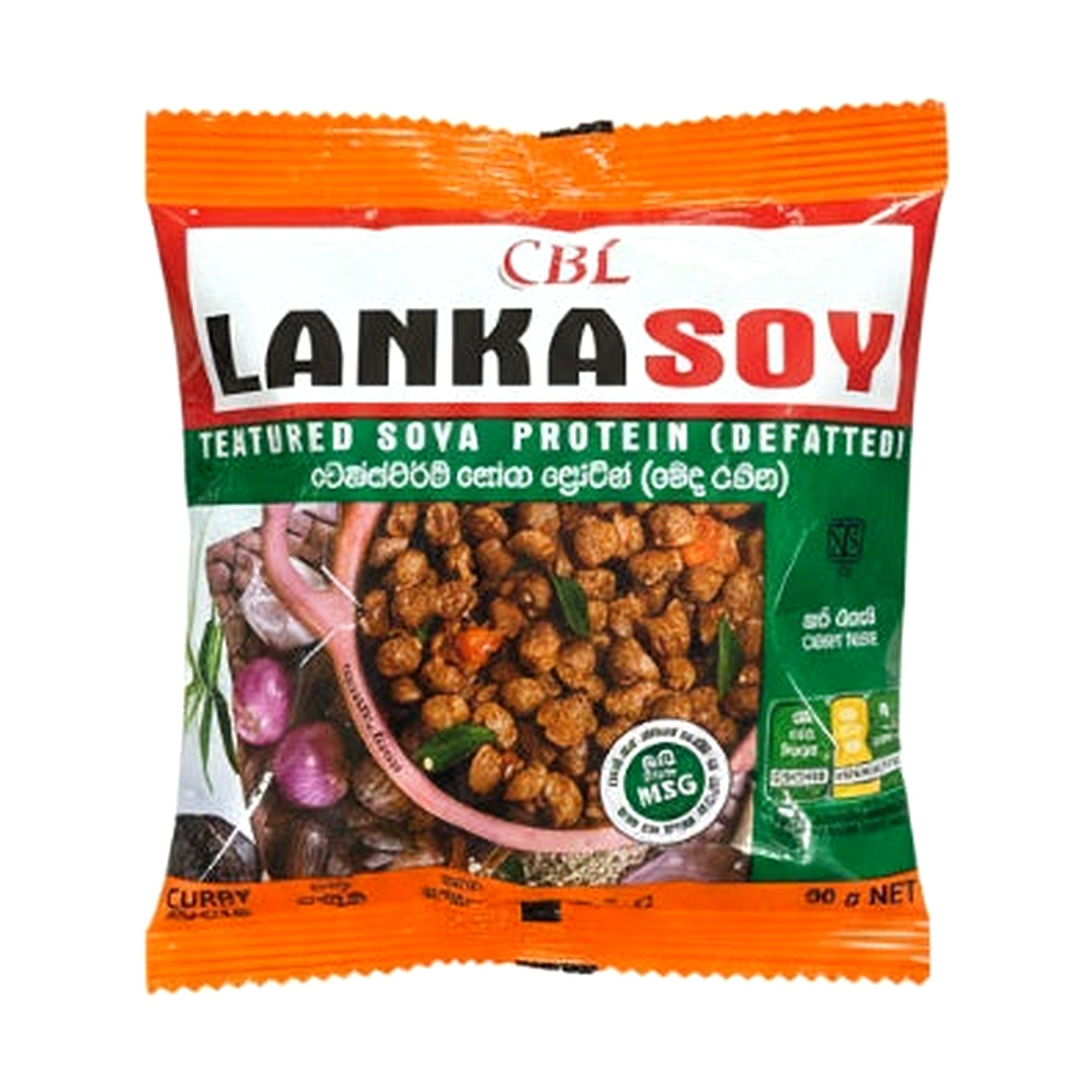 Lanka Soy Textured Soya (Curry Taste) 90G - Dehydrated foods - Buy Online at Thurga Grocery