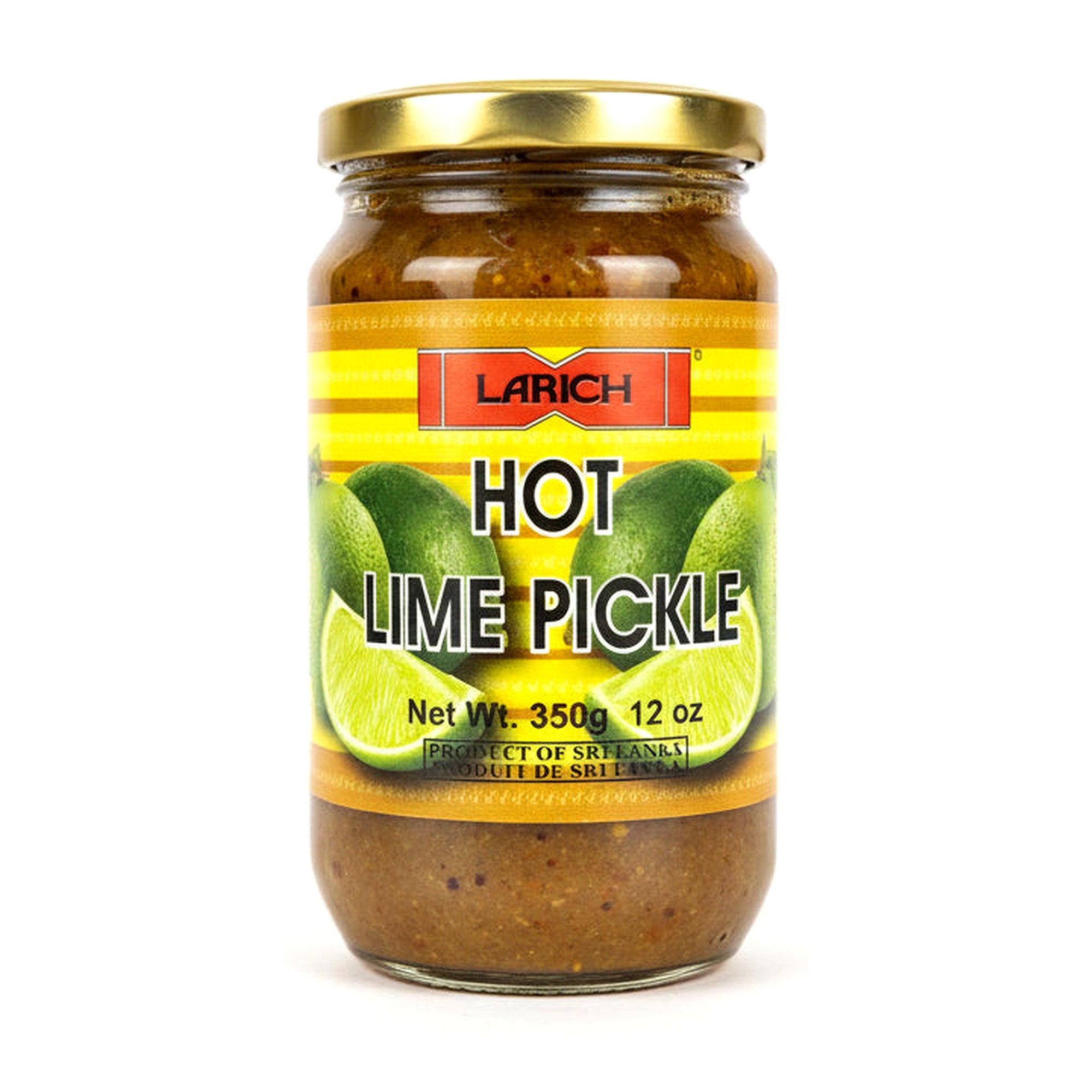 Larich Hot Lime Pickle 350G - Condiments & Pickles - Buy Online at Thurga Grocery